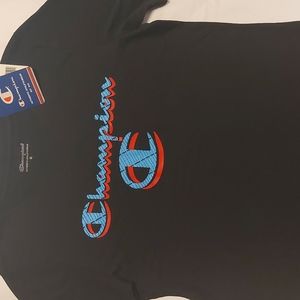 CHAMPION TEE BOYS COLOR :BLACK SIZE XL
